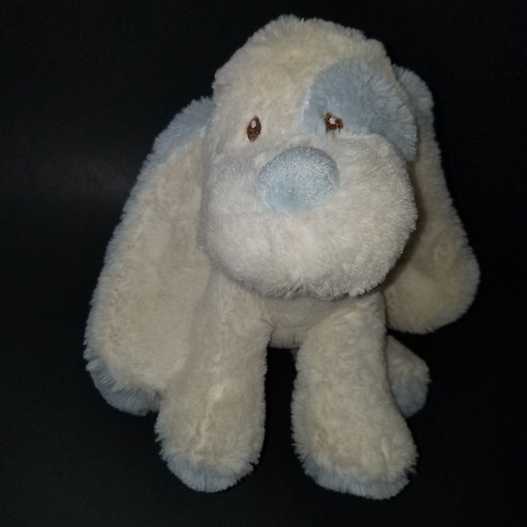 People Pals Toys People Pals White Blue Puppy Dog Plush 9 Lovey